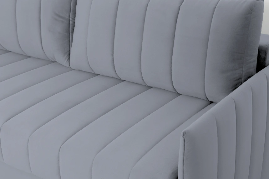 Диван-кровать Пекин, двухместный, мора серый