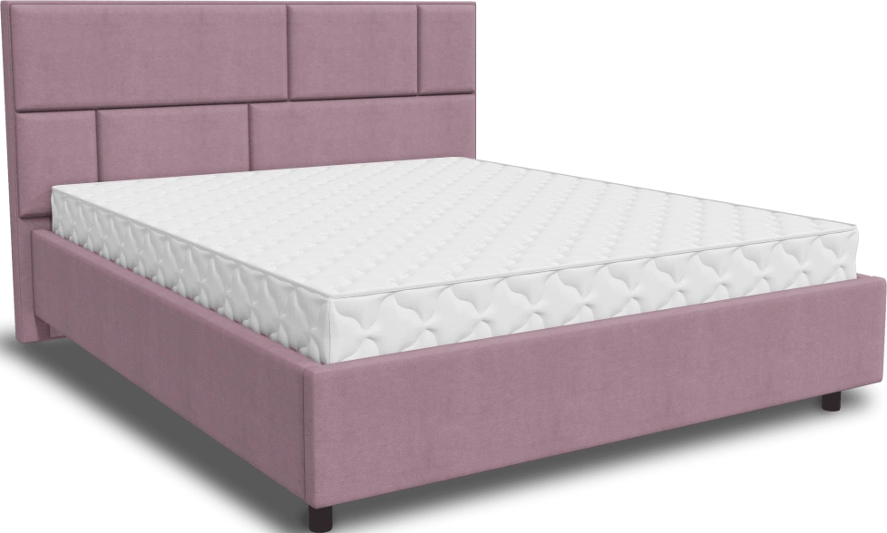 Кровать Невада 3, мягкая, полутораспальная, 140x200, Fresh Deep Lavender