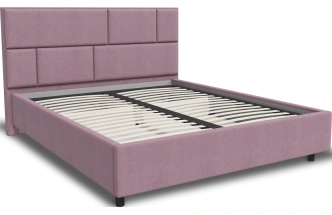Кровать Невада 3, мягкая, полутораспальная, 140x200, Fresh Deep Lavender