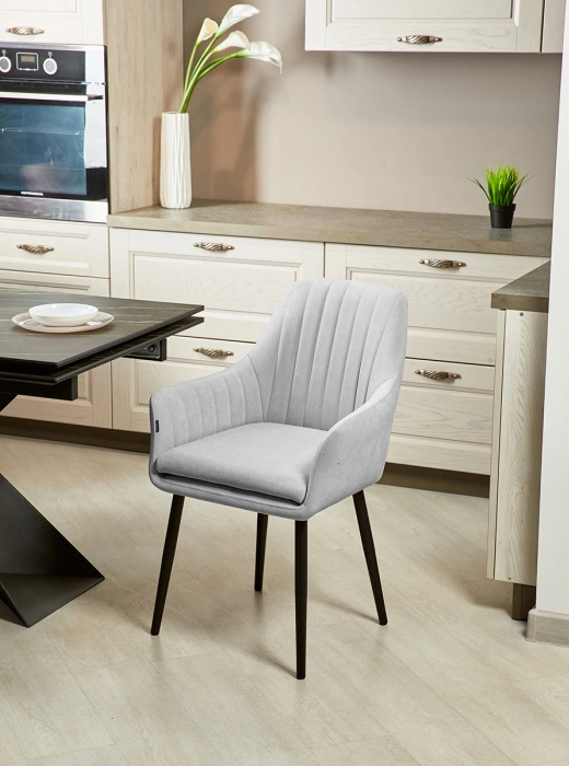 Стул Райнер, мягкий, MR -28 / черный