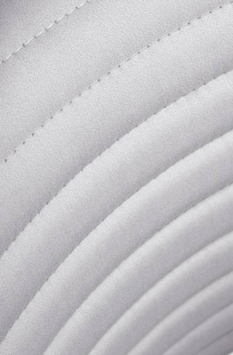 Стул Рансол, мягкий, серый / черный глянец