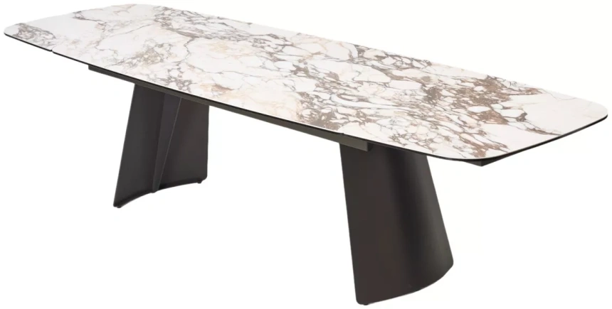 Обеденный раздвижной стол ODIN 200, TL-312, испанская керамика / темно-серый каркас