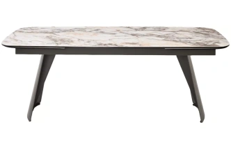 Обеденный раздвижной стол ODIN 200, TL-312, испанская керамика / темно-серый каркас 