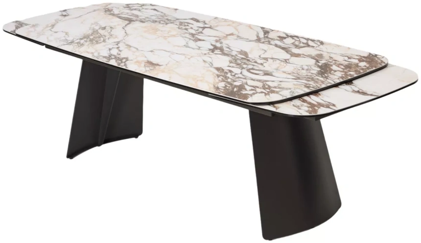 Обеденный раздвижной стол ODIN 200, TL-312, испанская керамика / темно-серый каркас