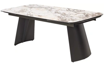 Обеденный раздвижной стол ODIN 200, TL-312, испанская керамика / темно-серый каркас 