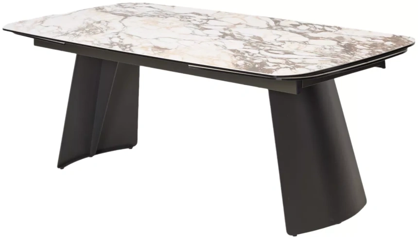 Обеденный раздвижной стол ODIN 200, TL-312, испанская керамика / темно-серый каркас