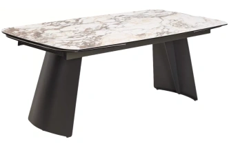 Обеденный раздвижной стол ODIN 200, TL-312, испанская керамика / темно-серый каркас 