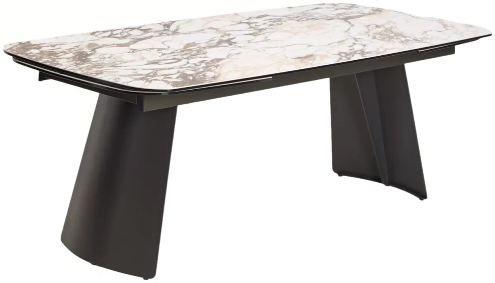 Обеденный раздвижной стол ODIN 200, TL-312, испанская керамика / темно-серый каркас