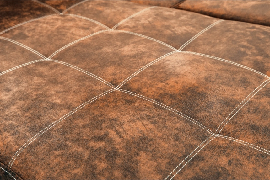 Диван модульный П-образный Мартин, Маборо 08 (рыж), Венге