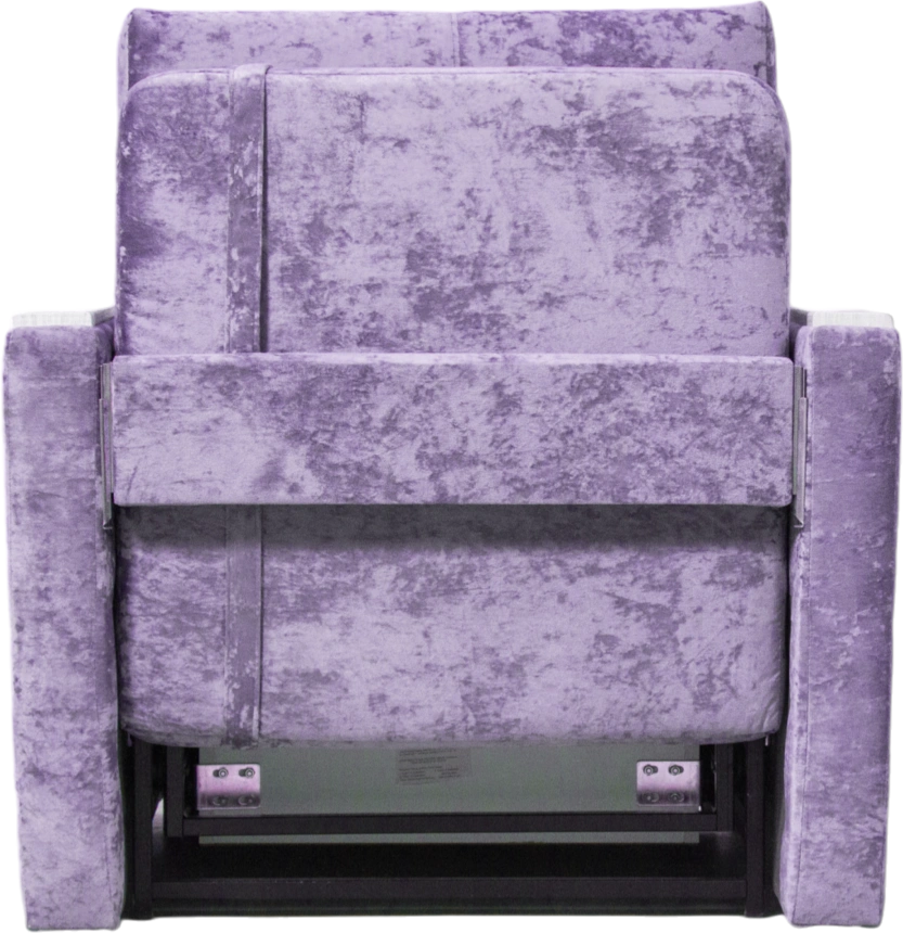 Кресло-кровать Адель 2, Plush purple velvet, Рамух белый 