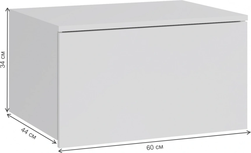 Модульная прихожая Роут, комплектация 7, белый / графит