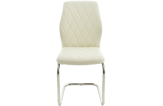 Стул Шато, мягкий, батлер 08, экокожа, каркас скоба белый