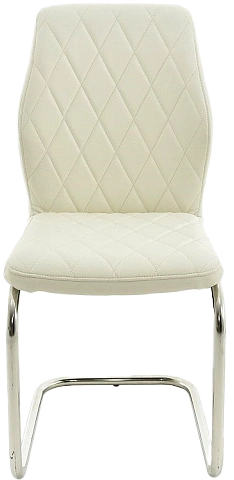 Стул Шато, мягкий, батлер 08, экокожа, каркас скоба белый