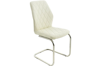 Стул Шато, мягкий, батлер 08, экокожа, каркас скоба белый