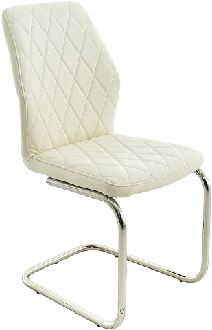 Стул Шато, мягкий, батлер 08, экокожа, каркас скоба белый