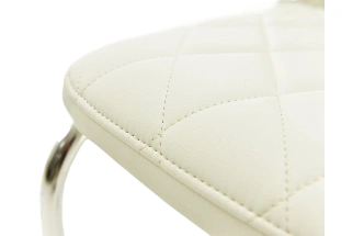 Стул Шато, мягкий, батлер 08, экокожа, каркас скоба белый