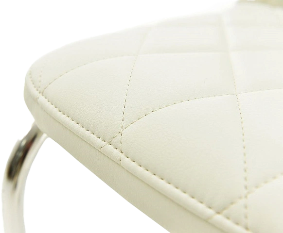 Стул Шато, мягкий, батлер 08, экокожа, каркас скоба белый