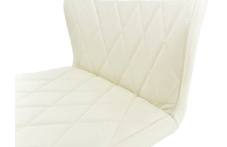 Стул Шато, мягкий, батлер 08, экокожа, каркас скоба белый