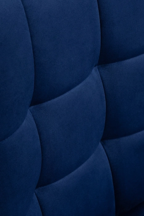 Офисный стул Честер, на колесиках, синий / золото