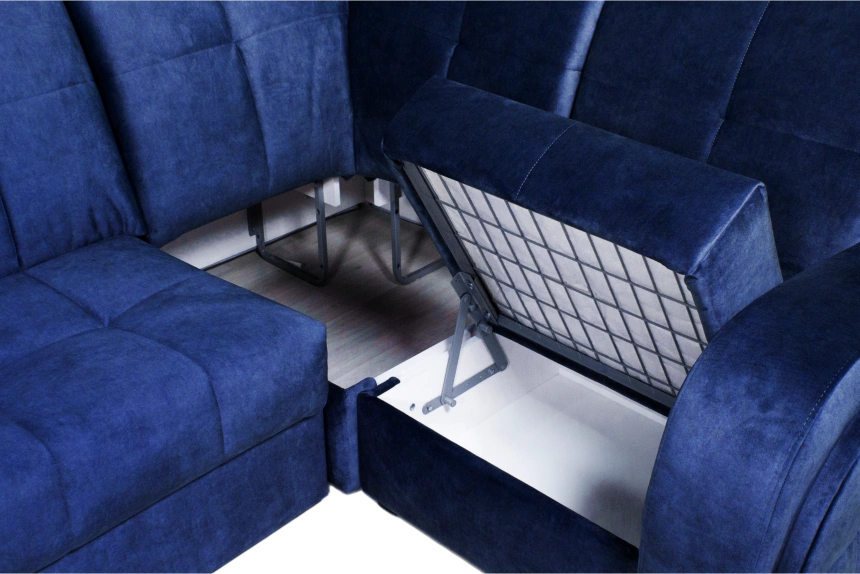 Диван угловой Блэквуд 155, Kleo blue