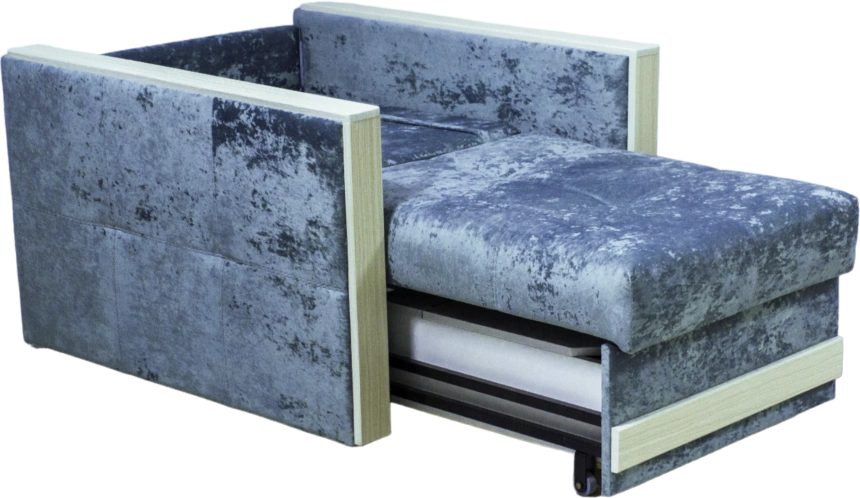 Кресло-кровать Адель 2, Краш 5, Рамух белый 