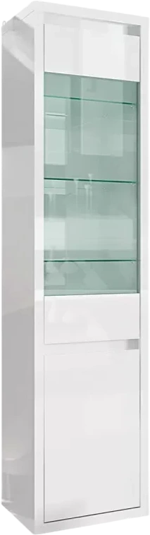 Шкаф со стеклом Норден, Белый