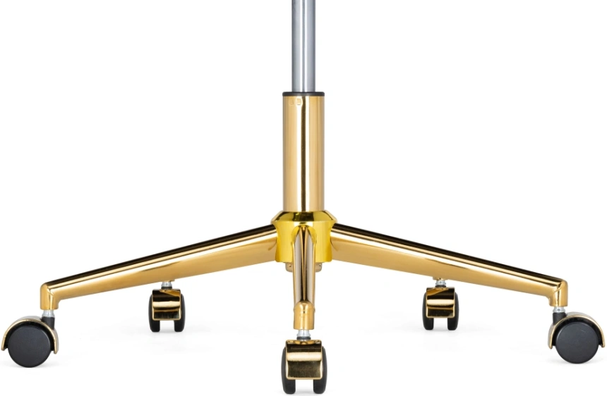 Офисный стул Честер, на колесиках, латте / золото