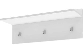 Модульная прихожая Лофт 117.10, с вешалкой настенной с полкой, белый