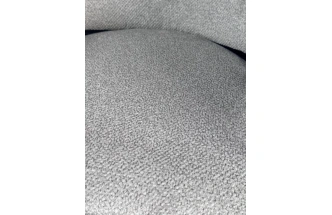 Стул Дилл, мягкий, Lana 80 серый, ткань, черный каркас