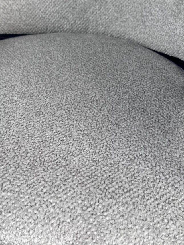 Стул Дилл, мягкий, Lana 80 серый, ткань, черный каркас