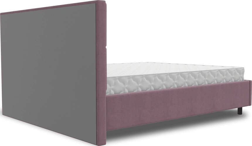 Кровать Невада 3, мягкая, двуспальная, 160x200, Fresh Deep Lavender