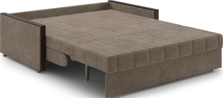 Диван прямой Токио 160, модель 062, Ultra Beige (бежевый) / венге