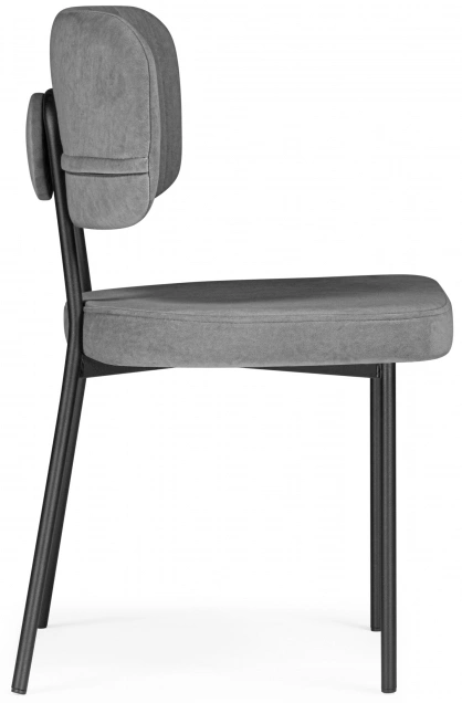 Стул Вакао, мягкий, антрацитовый brendy stone 28 / черный