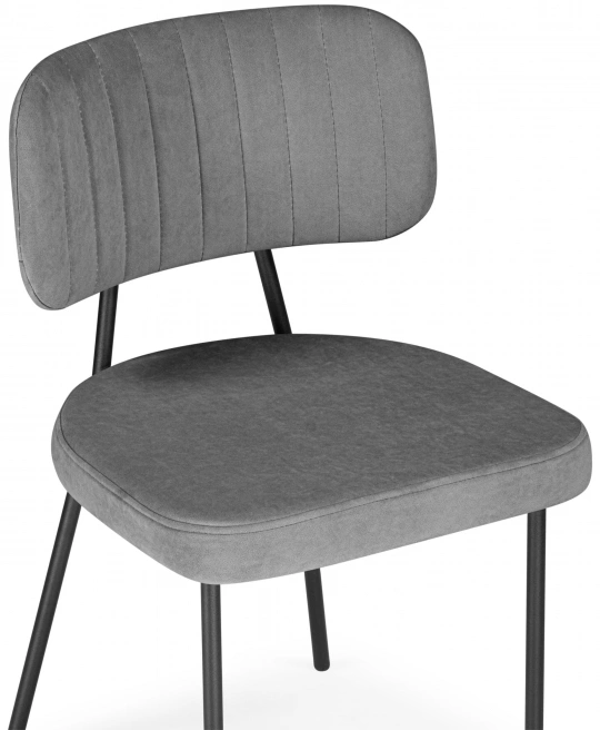 Стул Вакао, мягкий, антрацитовый brendy stone 28 / черный