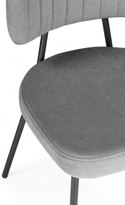 Стул Вакао, мягкий, антрацитовый brendy stone 28 / черный