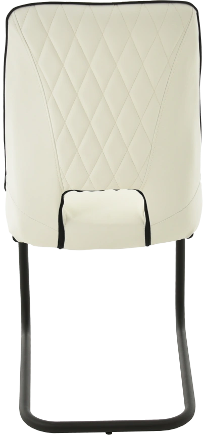 Стул Эльзас, мягкий, батлер 08, нитро блэк, экокожа, каркас хром