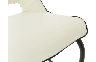 Стул Эльзас, мягкий, батлер 08, нитро блэк, экокожа, каркас хром