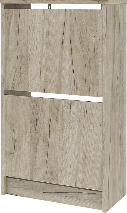 Модульная прихожая Лофт 117.10, с большой вешалкой, дуб крафт серый