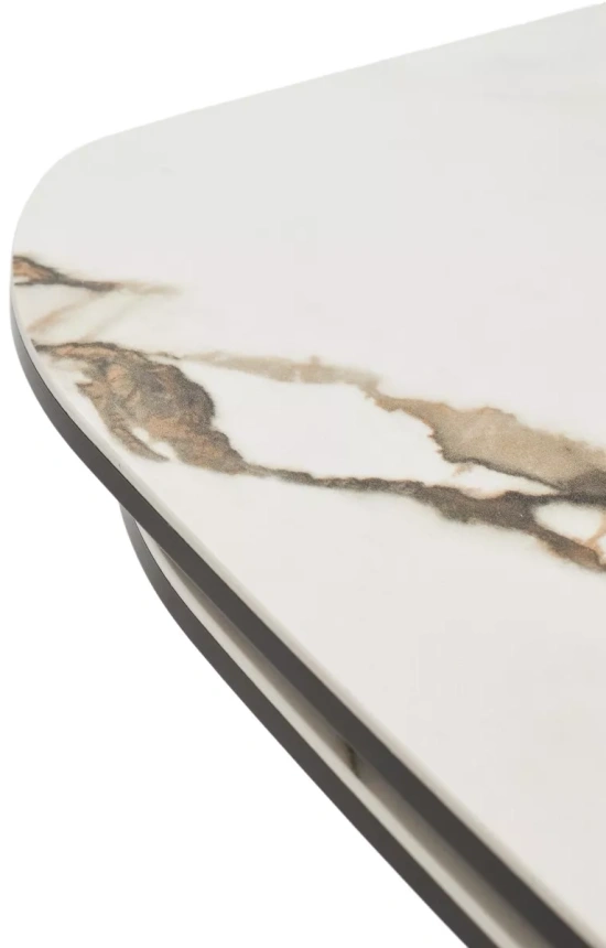 Обеденный раздвижной стол Birger 200, KL-188, контрастный мрамор, итальянская керамика