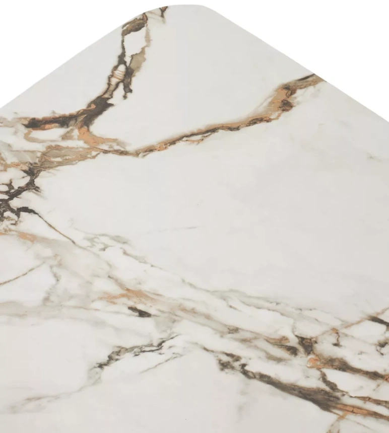 Обеденный раздвижной стол Birger 200, KL-188, контрастный мрамор, итальянская керамика