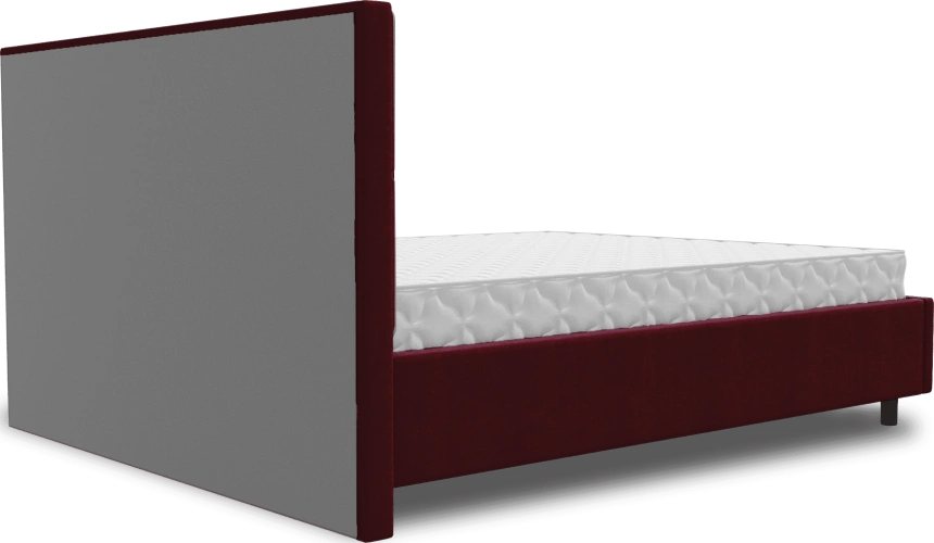 Кровать Невада 4, мягкая, двуспальная, 160x200, Selfie merlot