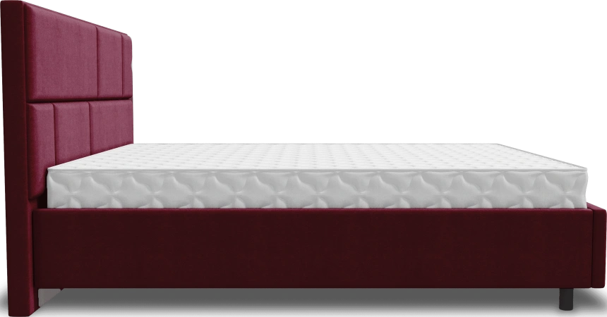 Кровать Невада 4, мягкая, двуспальная, 160x200, Selfie merlot