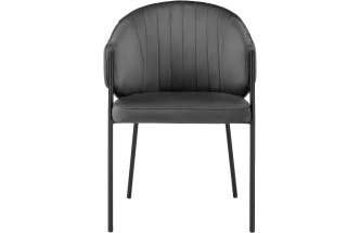 Стул Kortni, на металлокаркасе, dark grey / black