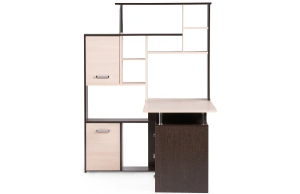 Стол компьютерный левый КС-15, венге / дуб молочный левый