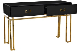 Туалетный столик KFG058, черный / золото