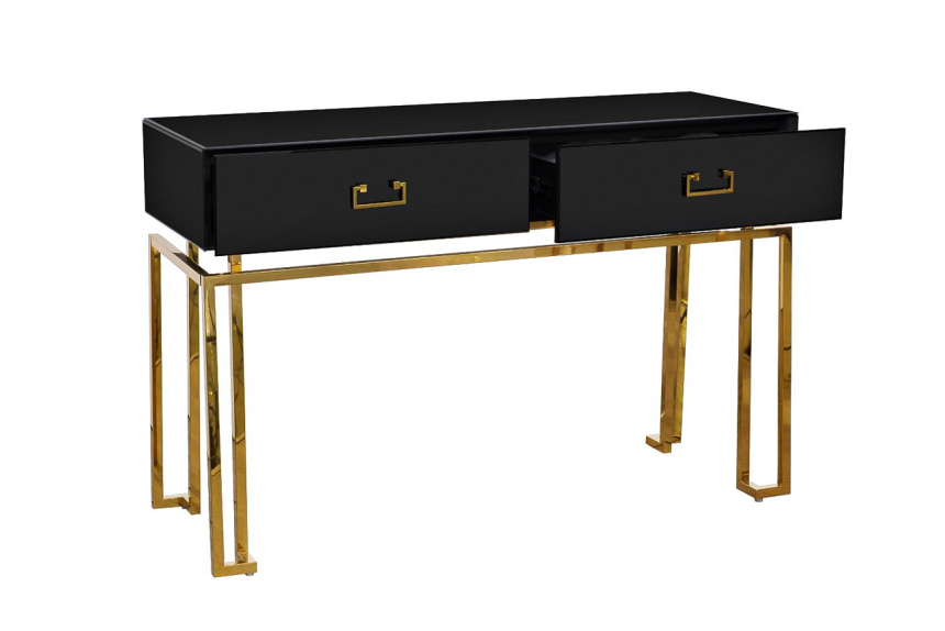 Туалетный столик KFG058, черный / золото
