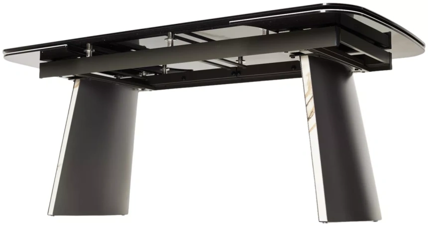 Обеденный раздвижной стол Valdemar 180, KL-188, итальянская керамика, стекло, каркас темно-серый