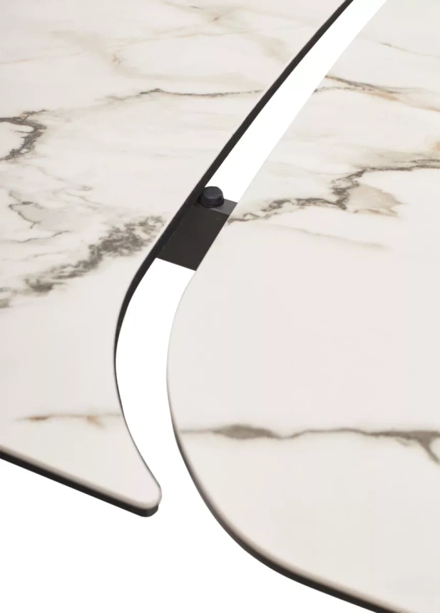 Обеденный раздвижной стол Valdemar 180, KL-188, итальянская керамика, стекло, каркас темно-серый