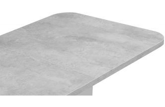 Кухонный стол Комфорт, цемент светлый / белый