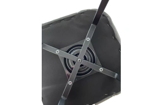 Стул Mode, мягкий, поворотный, B28 темно-серый, велюр, черный каркас